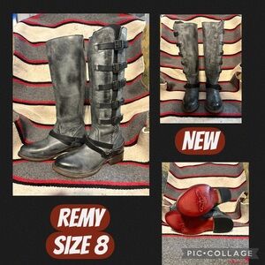 Freebird Gray Combat & Moto Boots